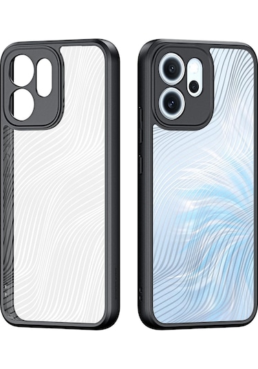 Oppo Reno14 F 5g Dux Ducıs Aimo Serisi Buzlu Hissediyorum Telefon Kılıfı Siyah Siyah