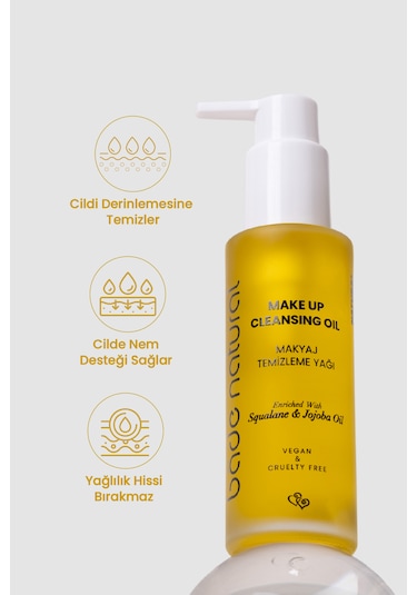 Bade Natural Jojoba Ve Skualan İçerikli Makyaj Temizleme Yağı 100 ML