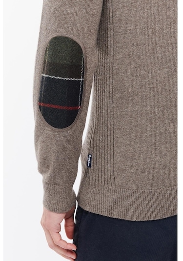 Barbour Holden Half Zip Kazak Ol76 Military Marl Kahverengi