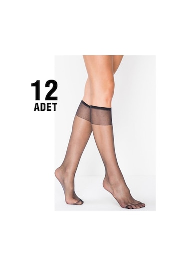 Özge Fit 15 Parlak Bayan Pantolon Çorap 12'li-28-TEN Ten Rengi