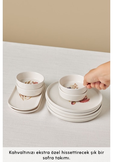 Karaca Revive 10 Parça 4 Kişilik Kahvaltı Seti Beyaz