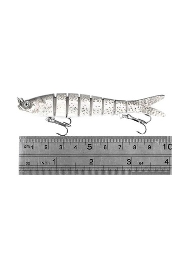 Teltree 8 Bölümden Oluşan Biyomimetik Balık Yem Seti 11.4g, Tatlı/ Deniz Suyu İçin Derin Suyumlu, Mikro Yem, Sahte Yem, 5 Numara