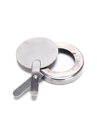 1x Taşınabilir Rüzgar Geçirmez Saplı Alkol Soba Yakıt Acil Durum Hayatta Kalma Açık Hava Aracı Gümüş