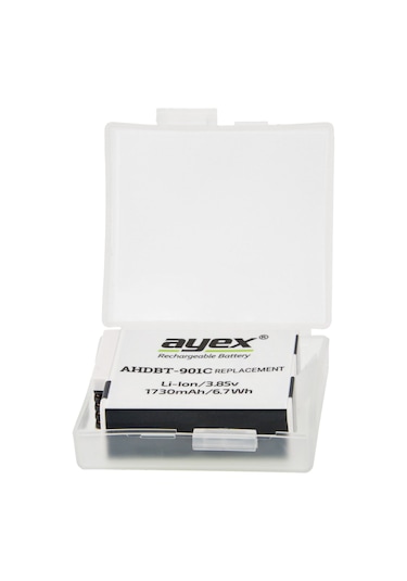 Ayex AHDBT-901C GoPro Hero 9, 10,11, 12 İle Uyumlu Batarya
