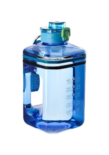 Eternal 2.2l Büyük Kapasiteli Taşınabilir Su Şişesi - Siyah Xtfd3a Açık Mavi