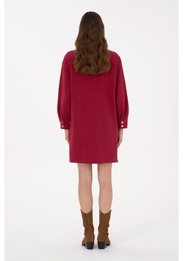 U.s. Polo Assn. Kadın Elbise Örme 50318191-vr104 Koyu Frambuaz/dark Raspberry