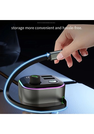 Honeybeeshop Gz11 3ü 1 Arada Geri Çekilebilir Araba Şarj Cihazı Hızlı Şarj Düğüm Olmayan Iphone 15 14 13 12 11 Galaxy Pıxel Uyumlu