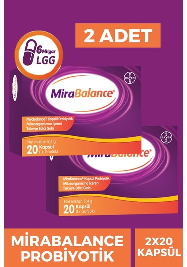 Mirabalance Probiyotik 20 Kapsül 2 Adet