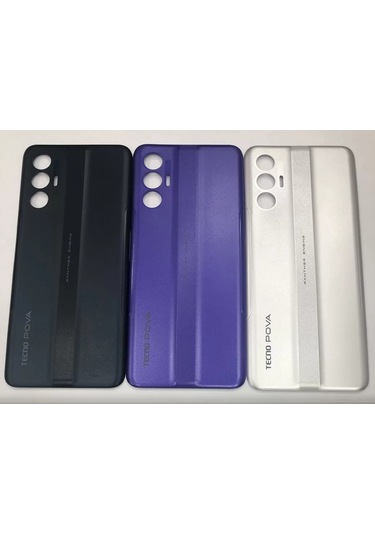 Tecno Pova 3 Lf7n Arka Kapak Pil Kapağı Gri Gri
