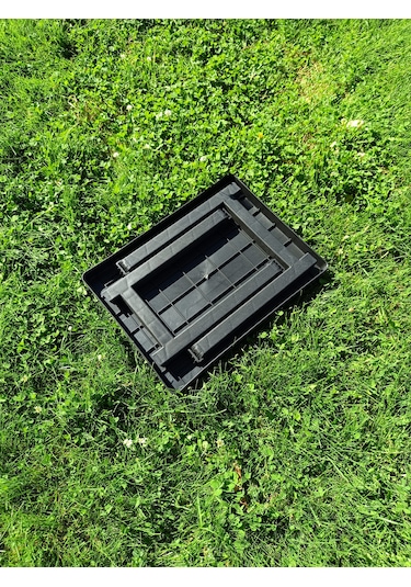 Evko Mobilya Kamp Masası, Katlanır Plastik Masa, Piknik Masası, Bahçe Balkon Kamp Piknik Masası, Portatif Sehpa Antrasit