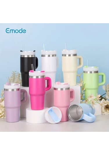 Trendooze Sunshine022 Siyah Termos Mug 414ml Sızdırmaz Bpa Free Çift Katmanlı Matara Kahve Filtresi Siyah