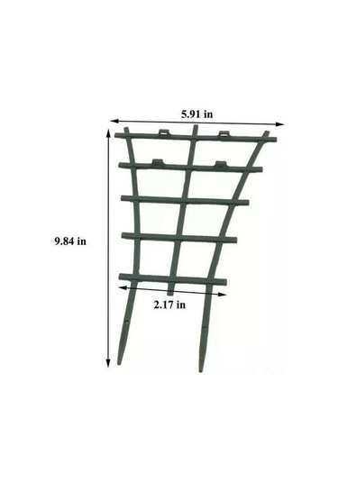 Qingmipy 2 Adet Yeşil Plastik Bitki Tutucu, Tomat Ve Tırmanan Sebzeler İçin, Bahçe Ve Sokağa Uygun, Montajsız Kullanım