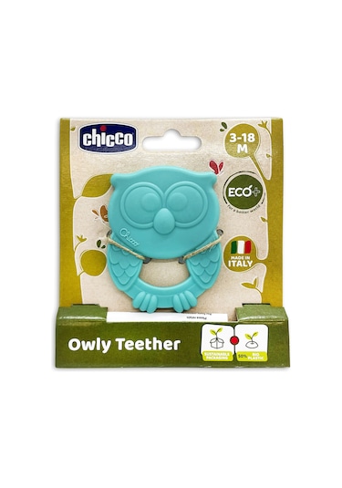 Chicco Owly Diş Kaşıyıcı 3-18 Ay - Mavi