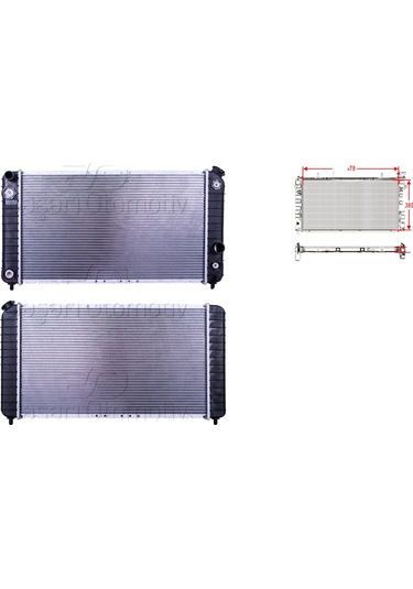 Su Radyatörü Brazing At - 52472963 Wisco - Chevrolet. Gmc Blazer 2.2. 4.3 96 Ve Sonrası Uyumlu
