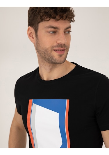 Pierre Cardin Erkek Siyah Tişört 50263922-Vr046 Siyah