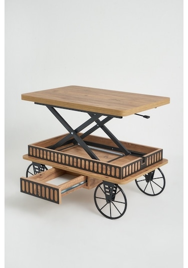 Luna Çekmeceli Akıllı Sehpa Çalışma Masası Araba Model