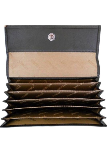 Zenga Deri Çek Evrak Ve Para Cüzdanı 525-2 Kahverengi