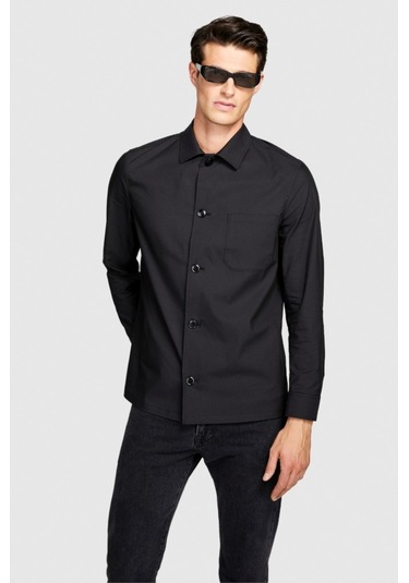 Sisley Liyosel Karışımlı Oversize Gömlek Erkek Siyah Gömlek - 323a5t3rsq02p Sisley Liyosel Karışımlı Oversize Gömlek Erkek Siyah Gömlek - 323a5t3rsq02p