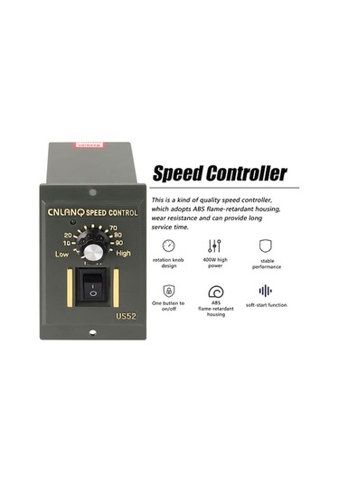 Maoyaya 400w Ac220v Abs Motor Hız Regülatörü - Işıklı Göstergeli Pinpoint Hız Kontrol Ünitesi