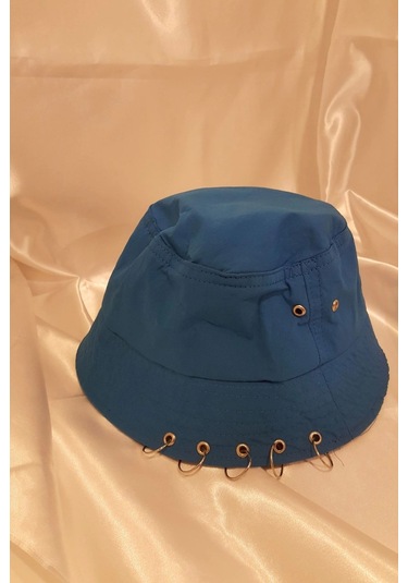 Şapka Bucket Şapka Balıkçı Kova Şapka Unisex Yuvarlak Şapka Mavi ÇoK Renkli Çok Renkli