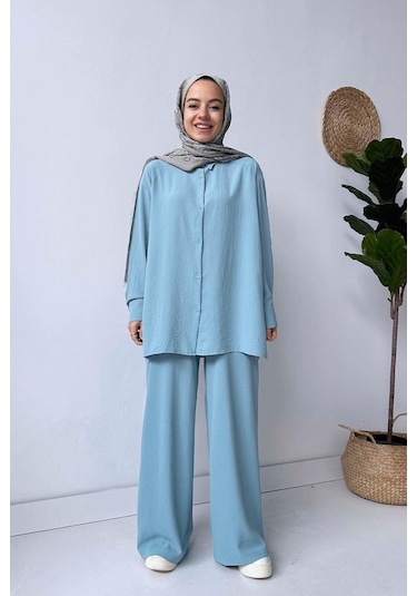 Kahijab Pearly Takım - Mavi
