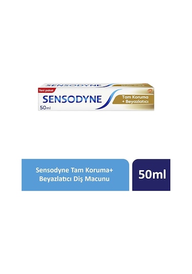 Sensodyne Tam Koruma + Beyazlatıcı Diş Macunu 50 ML