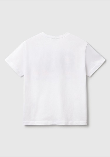 Benetton Erkek Çocuk Beyaz Bnt-b Tshırt Beyaz
