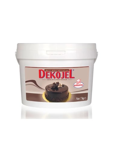 Katsan Ovalette Dekojel Çikolata Aromalı Soğuk Pasta Jeli 7 KG