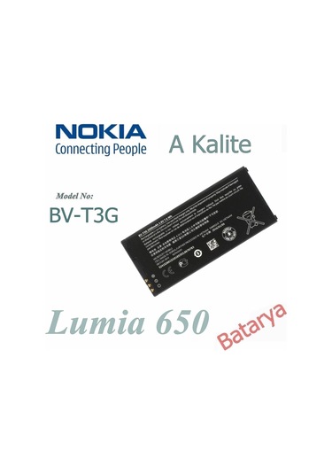 Nokia Bv-T3G Batarya Nokia Lumia 650 Uyumlu Batarya