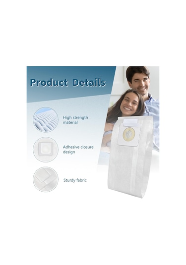 Leasetake Bissell Style 7 Elektrikli Süpürge Aksesuarları İçin 10 Adet Toz Torbası Filtre Kağıdı Toz Torbası Toz Toplama Torbası