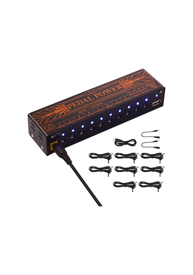 Rowin Pedal Power 10-kanal Efekt Güç Kaynağı Usb 100-240v