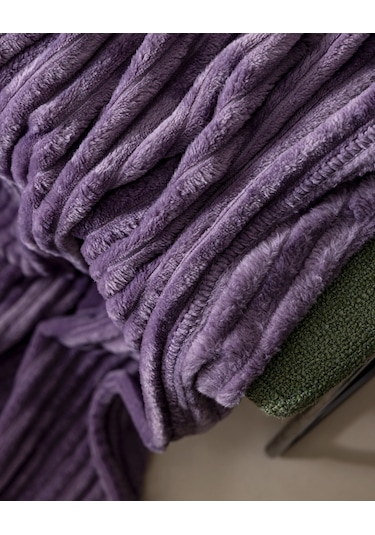 Corbeau Welsoft Düz Tv Battaniye - Açık Mürdüm 8684427293256 Çok Renkli