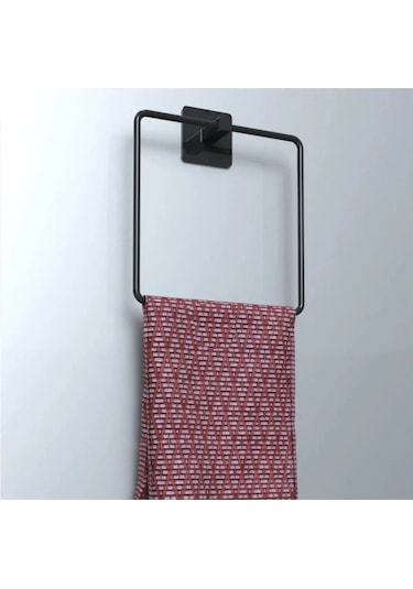 Yapışkanlı Siyah Uzun Havluluk Rulo Havluluk Kare Havluluk Ve Wc Kağıtlık Seti Siyah