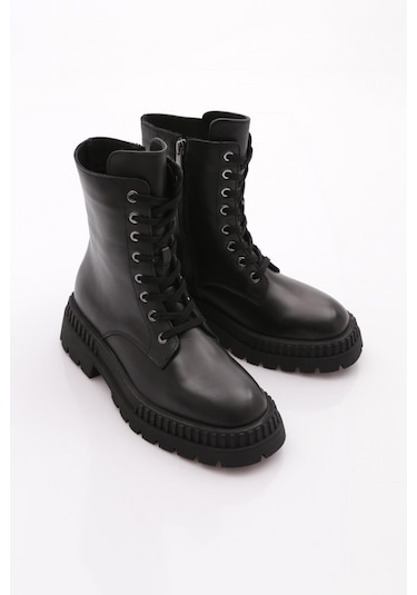 Dgn 20430 Kadin Bot Siyah Nappa