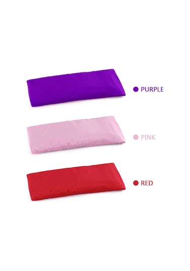 Mufunye Mor Pamuklu Göz Yastığı - Lavanta Ve Ketencik Dolgulu, Uyku İçin, Göz Dinlenmesi, Yoga Asistanı Diğer