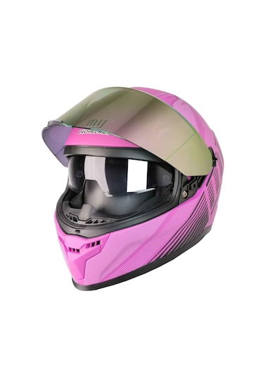 Mts M-910 Lady Kapalı Motosiklet Kaskı Fuchsia