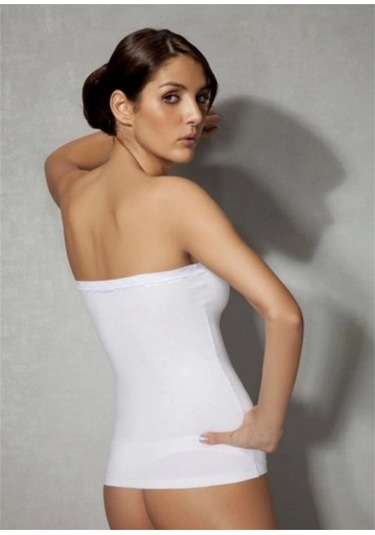 Doreanse Askısız Straplez Atlet 9207 - Beyaz