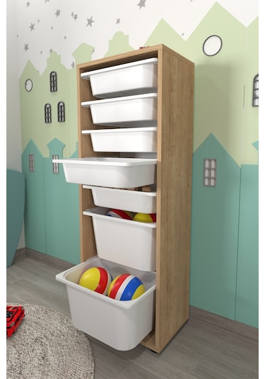 Bofigo 7 Sepetli Dolap Çok Amaçlı Dolap Oyuncak Dolabı Pera Safir Açık Kahverengi Bofigo 7 Sepetli Dolap Çok Amaçlı Dolap Oyuncak Dolabı Pera Safir Açık Kahverengi