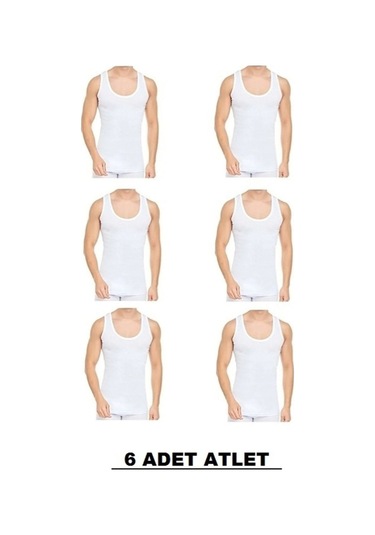 6'li Paket Erkek Iç Çamaşır Atlet Seti 001