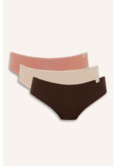 Defacto Ribana 3lü Brief Külot-fall İn Love D6404ax25aubn341 Kahve