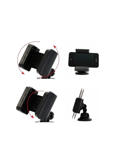 Joyhub 3r-1005 Evrensel Araç Için Vantuzlu Telefon Tutacağı - Siyah Siyah Torpido Üstü Yok Fı7m45