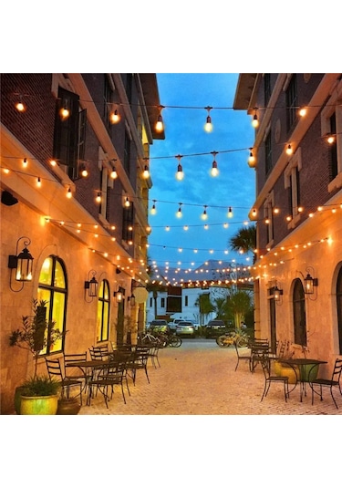 Forlife Güneş Enerjili Solar 5 Adet S14 Led Ampullü 5 Metre Led Işık Seti