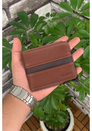 Derije Hakiki Deri Taba Spor Şeritli Erkek Cüzdanı T1651 Çok Renkli