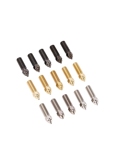 Tenfowee 15'li Hızlı 3d Yazıcı Nozzle Seti: 0.4-1.0mm Çaplar, 500 C Isı Dayanıklı, Creality K1/anycubic Vyper/sovol Sv06+ Uyumlu