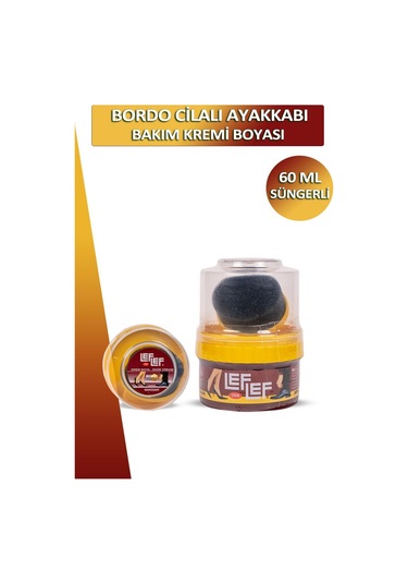 Nuri Leflef Cilalı Ayakkabı Bakım Kremi Boyası Süngerli 60 Ml 001