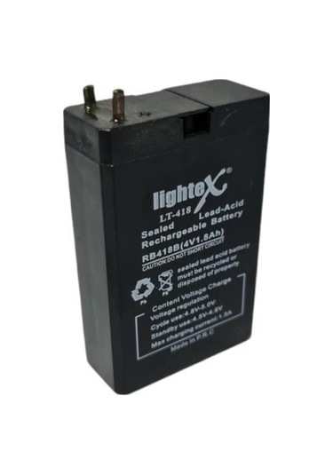 Lightex Lt-418 4V 1.8Ah Bakımsız Işıldak Aküsü