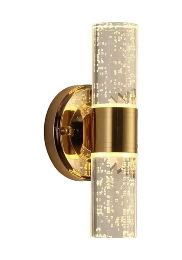 Yaozixa Kristal Duvar Lambası - 8w Rgb Renk Değişimi, 220v, Led Işık Kaynağı, Oturma Odası Yatak Odası Dekoratif Aydınlatma Beyaz