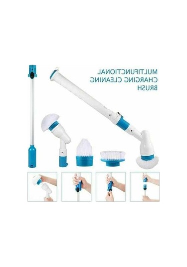 Electric Yüksek Hızlı Turbo Fırça, Kablosuz Şarjlı Temizlik Aleti, Uzatmalı Sap, Tüm Yüzeyler İçin Diğer