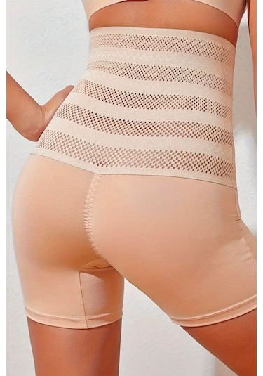 Merry See Karın Ve Göbek Sıkılaştırıcı Basen Dikleştiricili İnceltici Toparlayıcı Korse Şort Ten