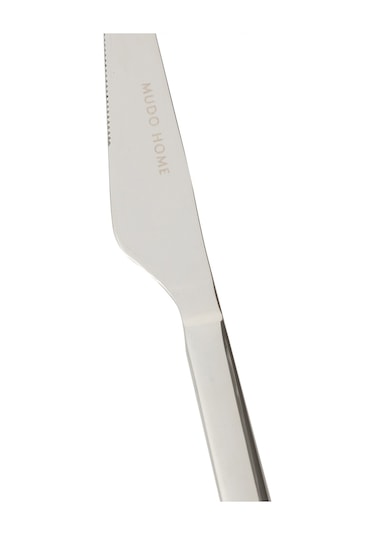 Mudo Home New Premıum Steel 2'li Yemek Bıçağı Gümüş